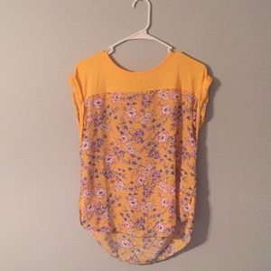 Floral Yellow Top